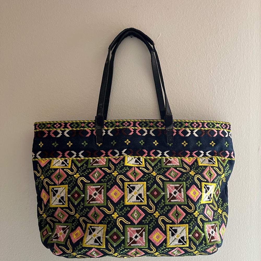 Vintage Fendi Embroidered Tote